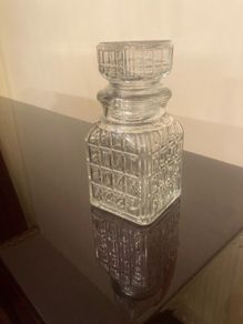 Vintage (possibly Antique) Sheffield Glass Decanter.