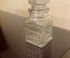 Vintage (possibly Antique) Sheffield Glass Decanter.