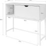 Console table  Entrance Table with Drop-Down Door and Compartment Image 2