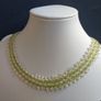Stunning Intricate Hand-Beaded Short Length Necklace with Czech Faceted Crystal Beads and Glass Seed Beads - Handmade by Christabel Image 2