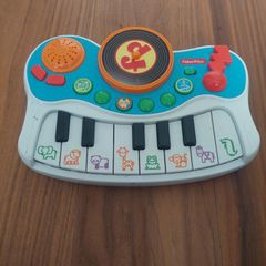 Fisher-Price toy keyboard and DJ deck