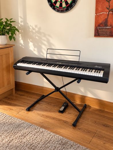 Piano Keyboard + Pedal + Stand