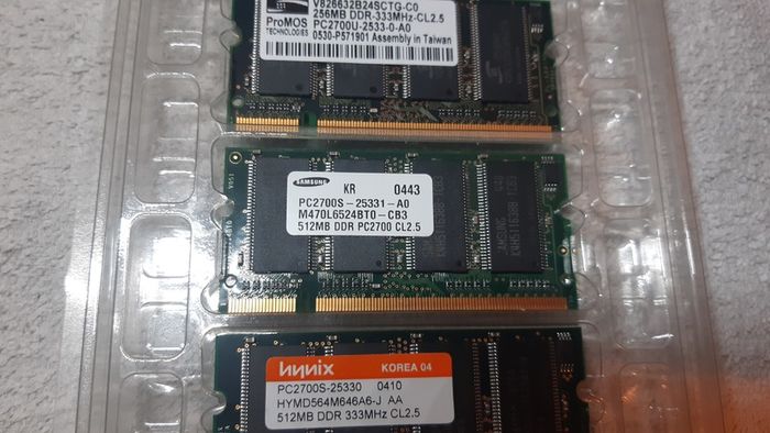 Laptop Pc Memory Ram Ddr So-dimm 200 Pin - 512mb Sticks