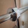 Hit Fitness Squat Stands + Mirafit Spotter Arms + 150kg Olympic Bumper Plates + Olympic Bar & EZ Curl Bar Image 9