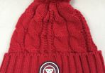 Red mens bobble hat