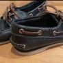 Timberland Kids leather UK 3 navy boat shoes Image 2
