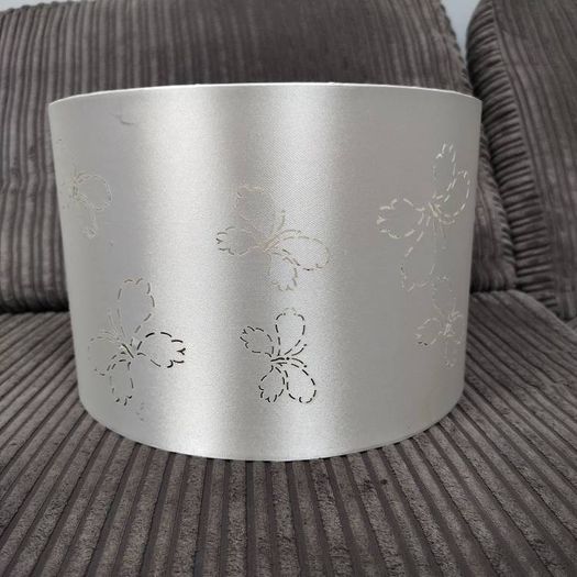 Cream Lampshade with Butterflies