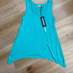 Brand New M&S Autograph Green Waterfall Top Size 10