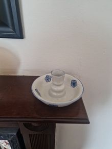 pottery candle holder