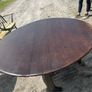 Vintage dark Ercol drop leaf dining table set Image 10