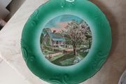 Fine Series Currier &amp; Ives Vintage Porcelain  Plate - "Spring "