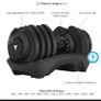 Adjustable Dumbbells 18kg Pair Image 3