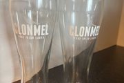 2 Clonmel Pure Irish Lager branded pint glasses