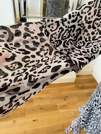 Sosander Leopard Print & Flare Dress