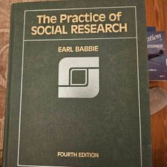The Practice Of Social Research. By Earl Babbie. Large Volume Hardback In Good Condition. See Photos For Same.