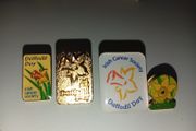 Gold tone Daffodil Day 25 years brooch badge pin plus 3 others vintage