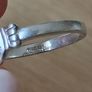 925 silver cladding ring with heart shaped stone size R Image 5