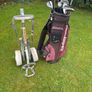 Golf Bag, Wilson Golf Clubs and Caddy Image 7