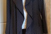 coat dressy light jacket black and cream