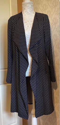 coat dressy light jacket black and cream