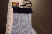 Dublin colours hand knitted decoration