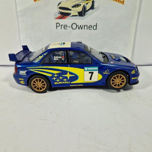 Scalextric Subaru Slot Car ( rally WRC )