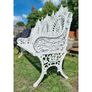Bench Cast Iron Crown Large White CH R 714 W Image 3