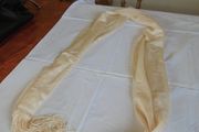 Cream Fine Knit Scarf for Sale