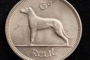 Ireland - 1968 - 6 Pence - Wolfhound - KM.13a - High Grade [340]