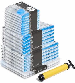 20 Heavy Duty Vacuum Storage Bags Set with Pump