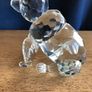 Vintage 24% Lead Crystal Sitting Bear Image 5