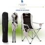 Padded Camping Chairs - Set of 2 Deluxe Folding Chairs with Cup Holder and Side Pockets Image 3