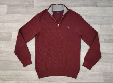 Gant Half Zip Cotton Jumper Mens Medium