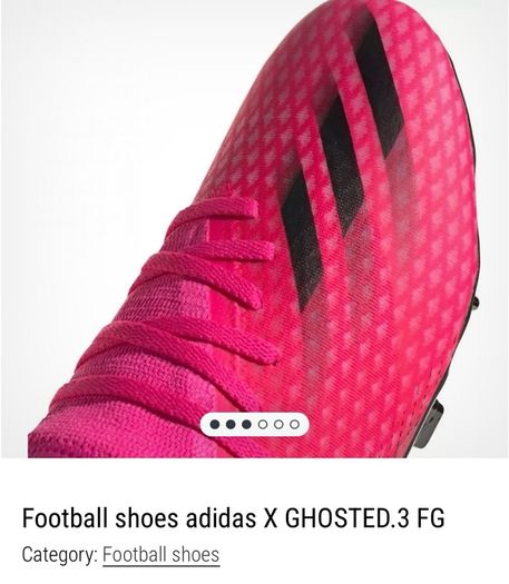 Girls pink Football shoes adidas X GHOSTED.3 FG Sz UK 10.5 EUC