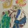 Original art Floral Art Retro Drawing contemporary Irish Art abstract painting Image 3