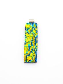925 Sterling Silver & Dichroic Glass Pendant