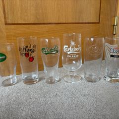6 Collectible Pint Glasses
