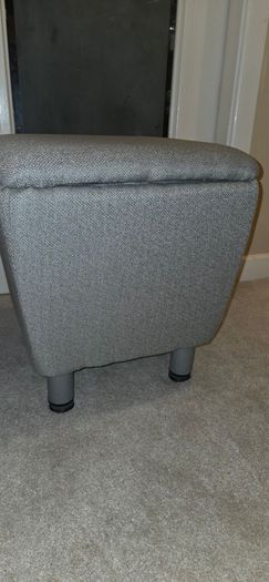 2 x Grey Storage Stools