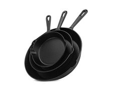 Pre-Seasoned Cast Iron Skillets (set of 3)