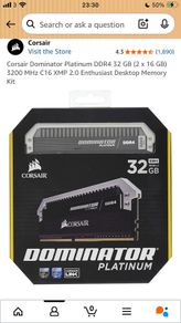 Corsair Dominator Platinum DDR4 32 GB