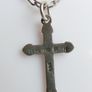 Vintage 925 Sterling Silver Cross Pendant Necklace with Marcasite detail Image 4