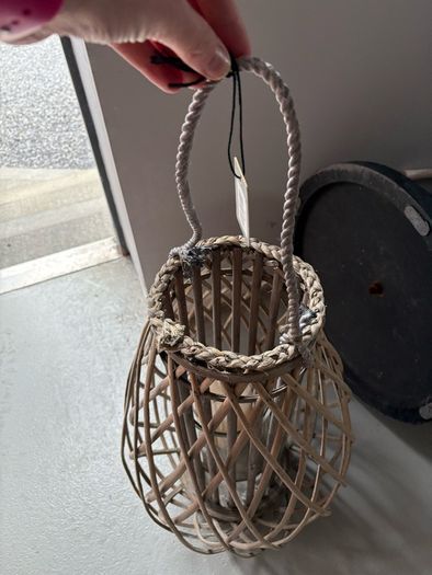wicker lanterns