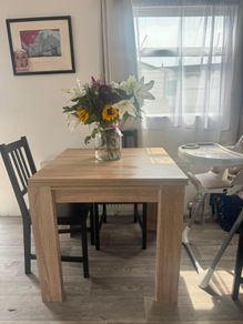 Extendable table jysk dining table warm oak