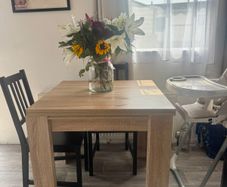 Extendable table jysk dining table warm oak