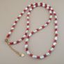 Delicate Freshwater Pearl and Rose Quartz Beads Necklace Image 6
