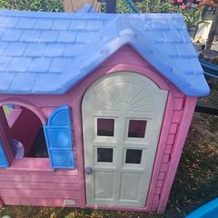 playhouse and slide