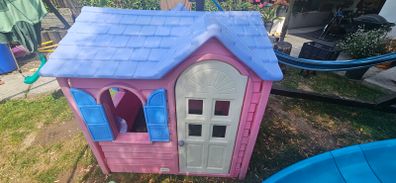 playhouse and slide
