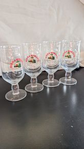 Birra Moretti Half Pint Glasses 268ml Stemmed Beer Pub Bar Glasses Sets Available