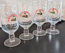Birra Moretti Half Pint Glasses 268ml Stemmed Beer Pub Bar Glasses Sets Available