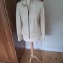 M&S Stone Soft Leather Jacket Size 12 Image 5